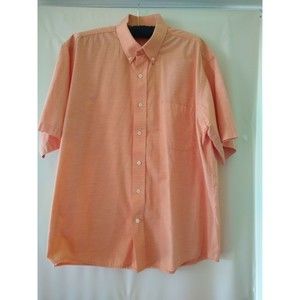 VO5 Men's Casual Orange  Button Up Shirt Size XL ( 692)